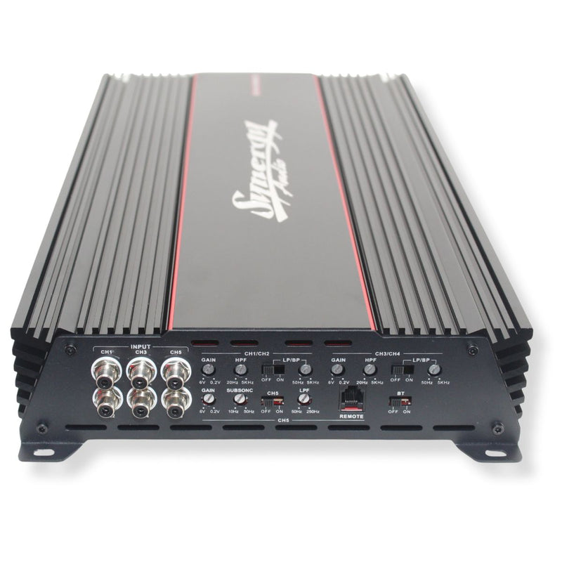 Synergy Audio 5 Channel 2400 Watt Full Range Bluetooth Car Amplifier SYN 1100.5D