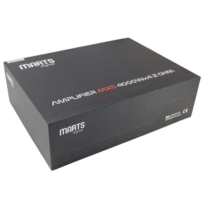 Marts Digital 4 Ch Amplifier Full Range Class D Compact 4000w 2 ohm MXS-4000x4-2