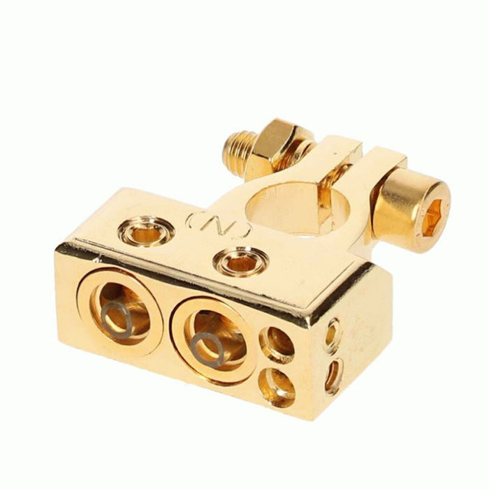 Metra Pro Series 24K Gold Plated Negative Battery Terminal 1/0 or 4AWG to 8AWG