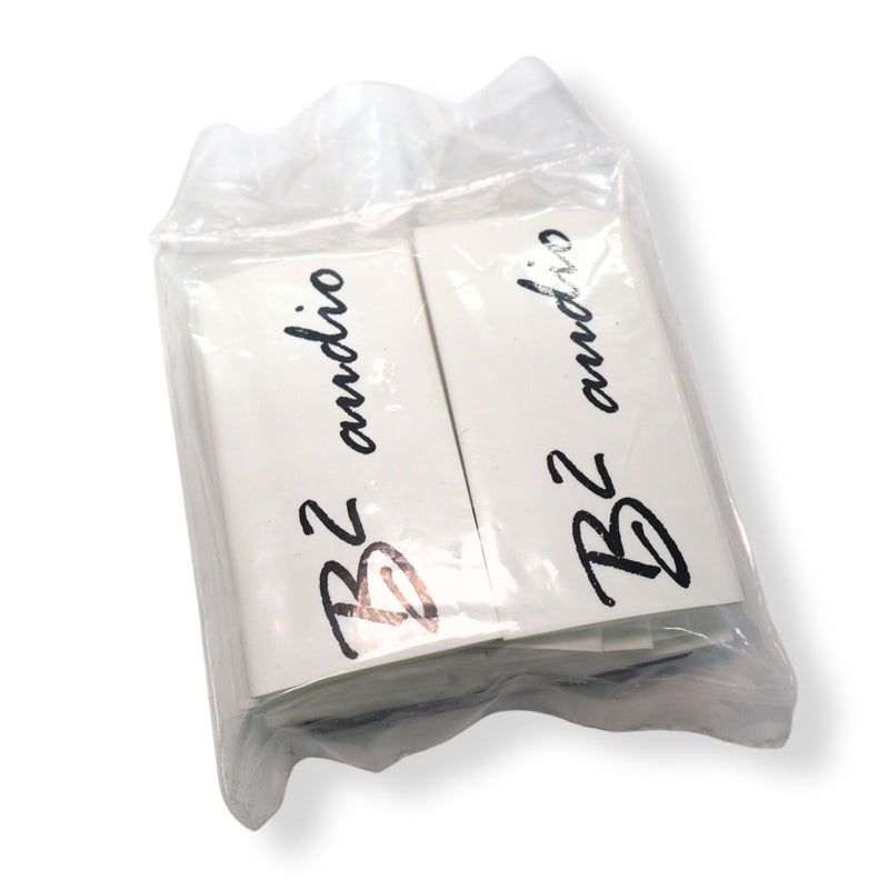 B2 Audio Heat Shrink 10 Pack of 0 Gauge White with B2 Audio or Riot Guy Logo