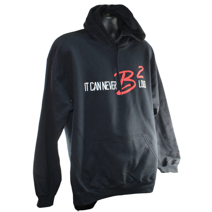 Black B2 Audio Logo 100% Cotton Hoodie w/ Riot Guy on Back