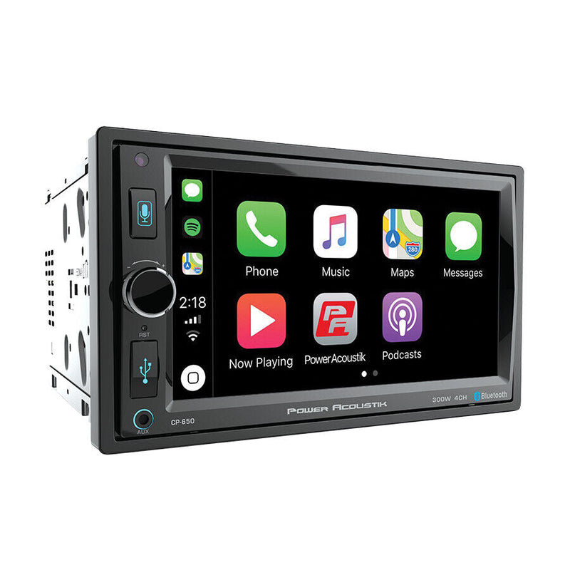 6.5" Bluetooth Radio AM/FM MP3 USB Apple Car Play Double Din LCD Touch Screen