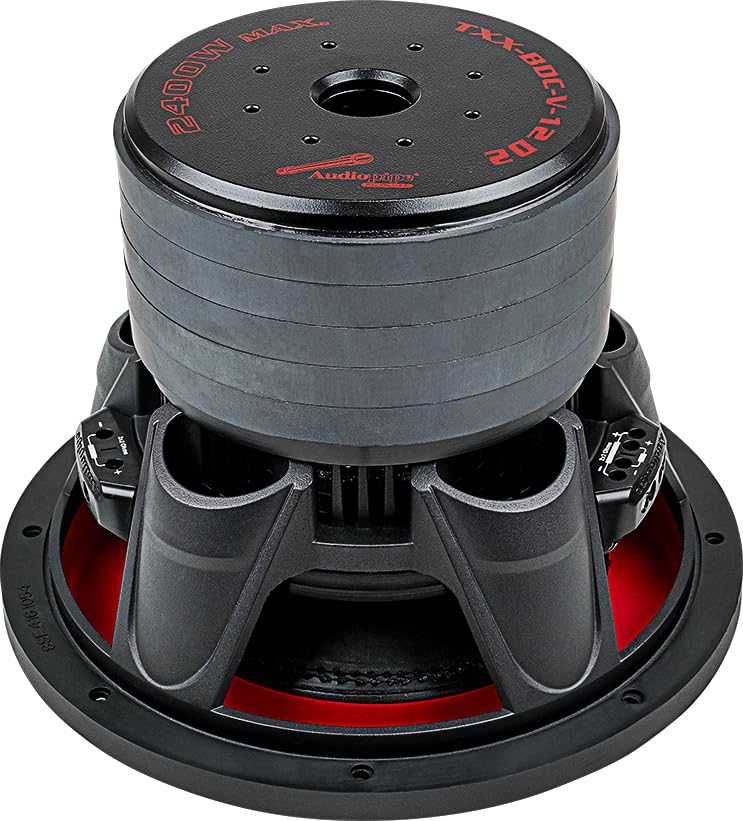 Audiopipe 12" 1200W RMS Dual 2-Ohm 5-Stack Composite Cone Subwoofer