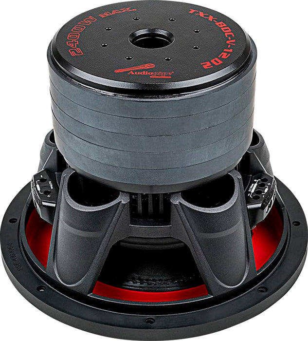 Audiopipe 12" 1200W RMS Dual 2-Ohm 5-Stack Composite Cone Subwoofer