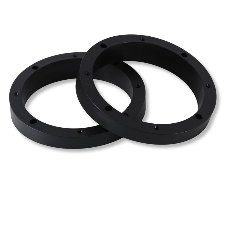6.5" Beveled Speaker Spacer Ring 1.5" Depth With Slope Audiopipe RING-PVC-BVL-6