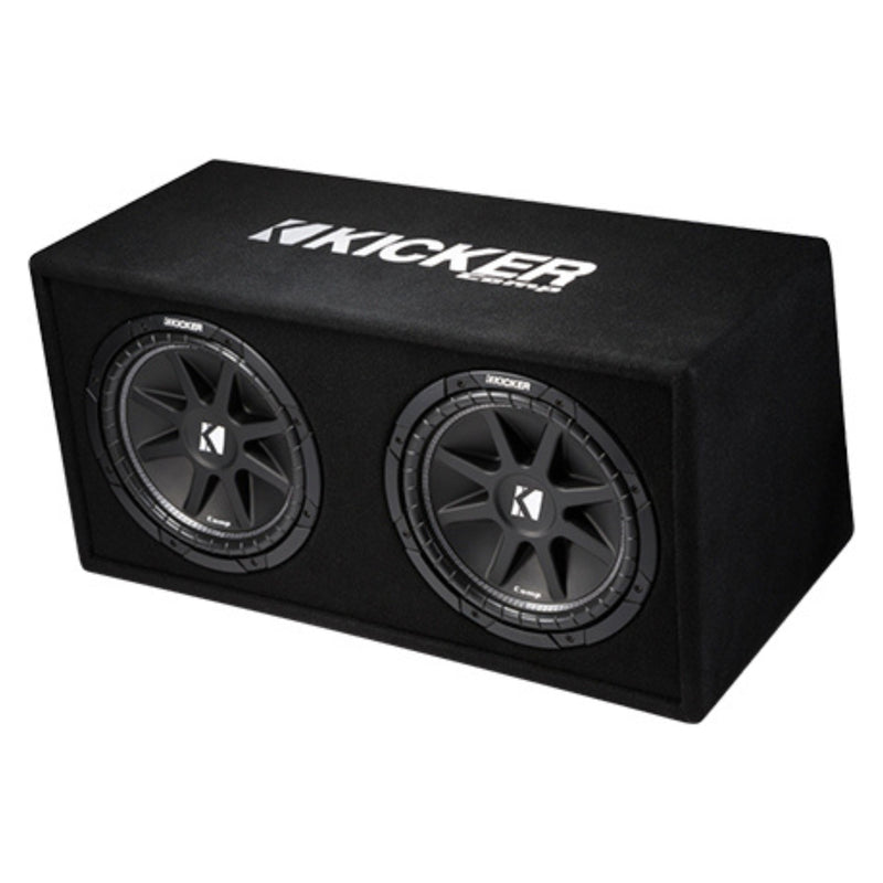 Kicker Comp Series Dual 12" 300W RMS 2-Ohm Vented Subwoofer Enclosure