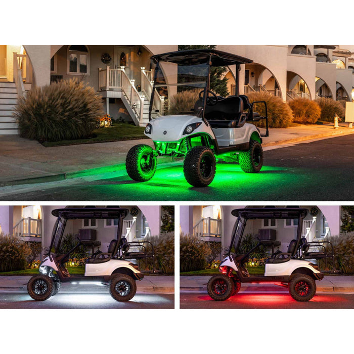 LEDGlow 4pc Million Color 4-Seat Golf Cart Underbody Lighting Kit