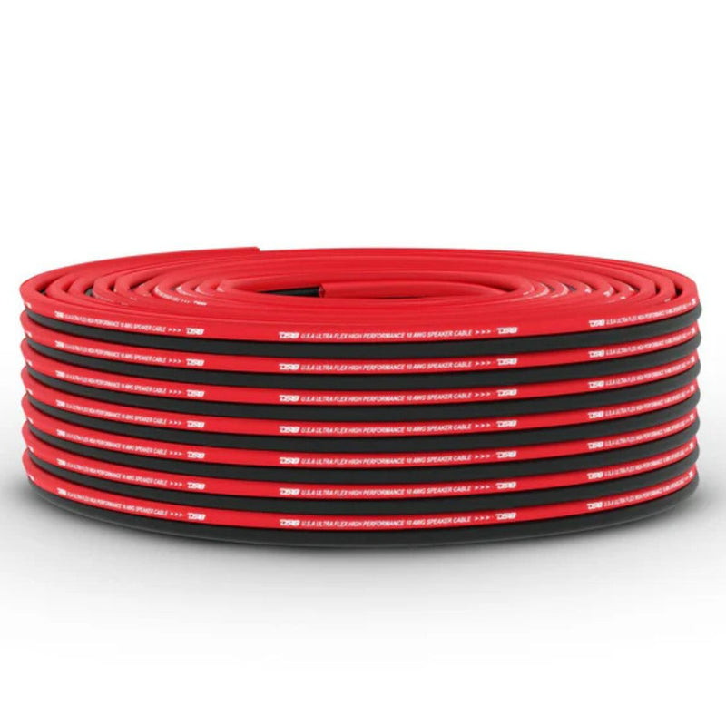 DS18 SW-12GA-100RB 12-GA CCA Ultra Flex Speaker Wire 100 Ft Red/Black Roll