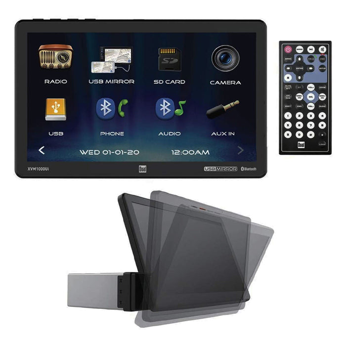 Dual XVM1000UI 10" Touchscreen Bluetooth Single Din Digital Multimedia Receiver