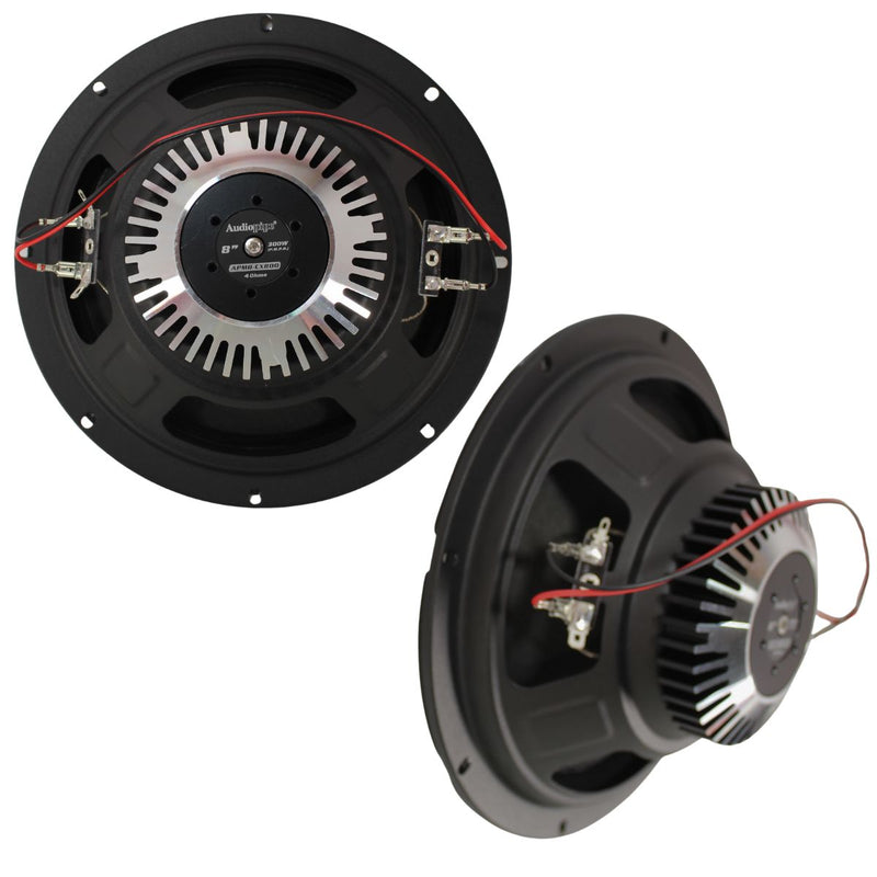 8" 150W RMS 4-Ohm NEO Hybrid Coaxial Loudspeaker Pair W/1" Tweeter AP-APMB-CX800