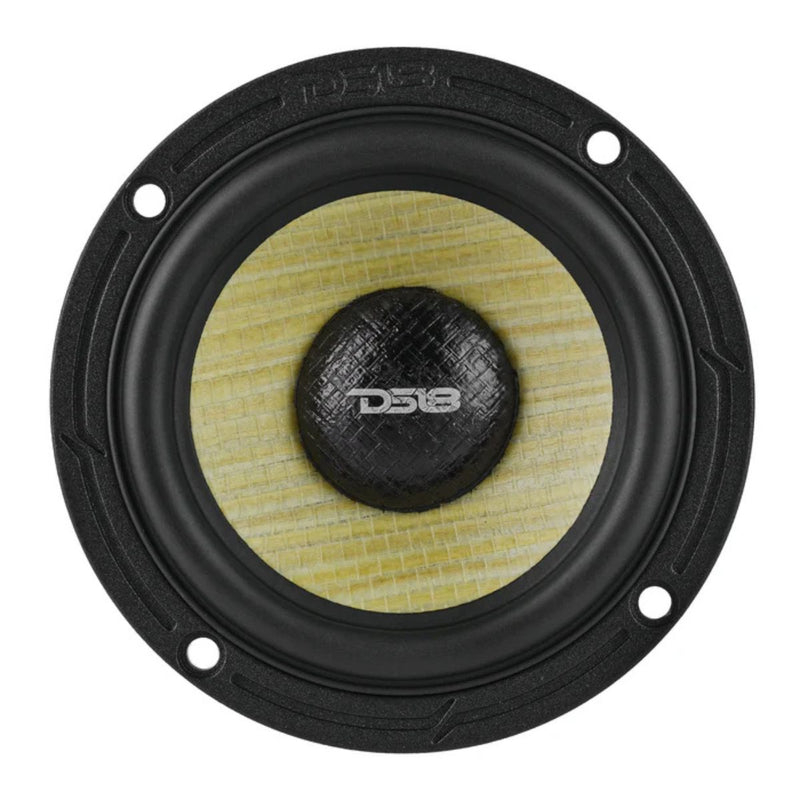 DS18 3.5 60W RMS 4-Ohm Midrange Speaker Pair w/Woven Yellow Cone DXQ3.5