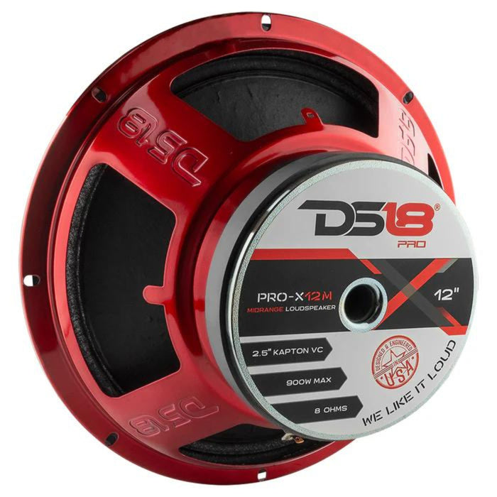 DS18 Pro-X Series 12" 900W Max 8-Ohm Midrange Loud Speaker PRO-X12M