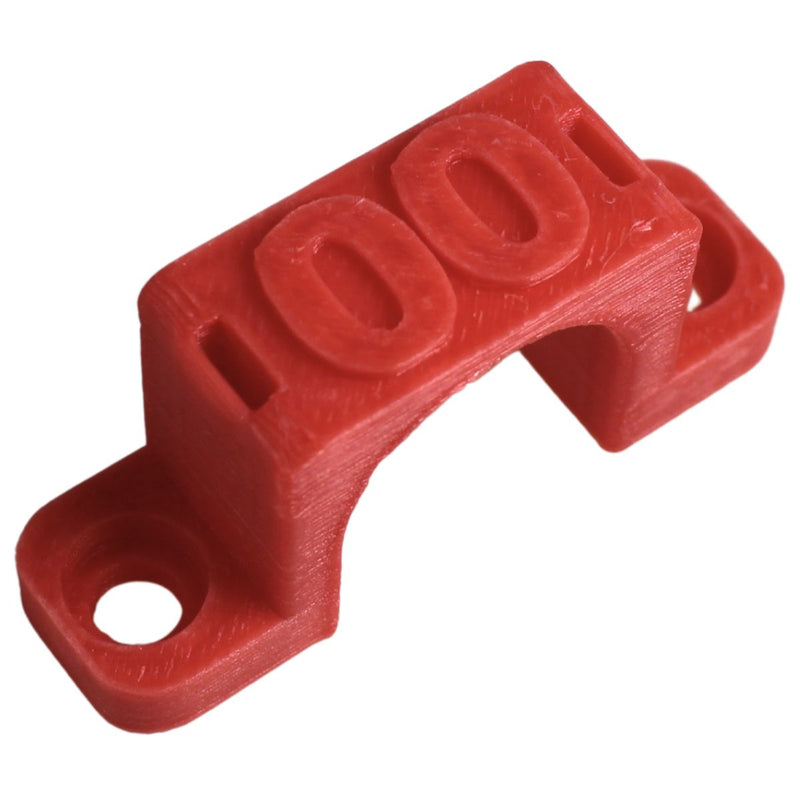 00 Gauge Cable Management Wire Comb Single Slot Can Use w/ Cable Tie Red/Black