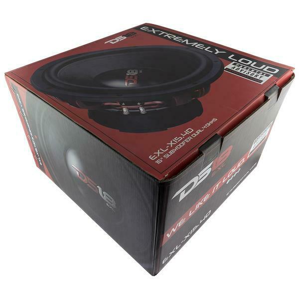 DS18 EXL-X15.4D 15" 2500W 4Ohm DVC Pro Car Audio Subwoofer