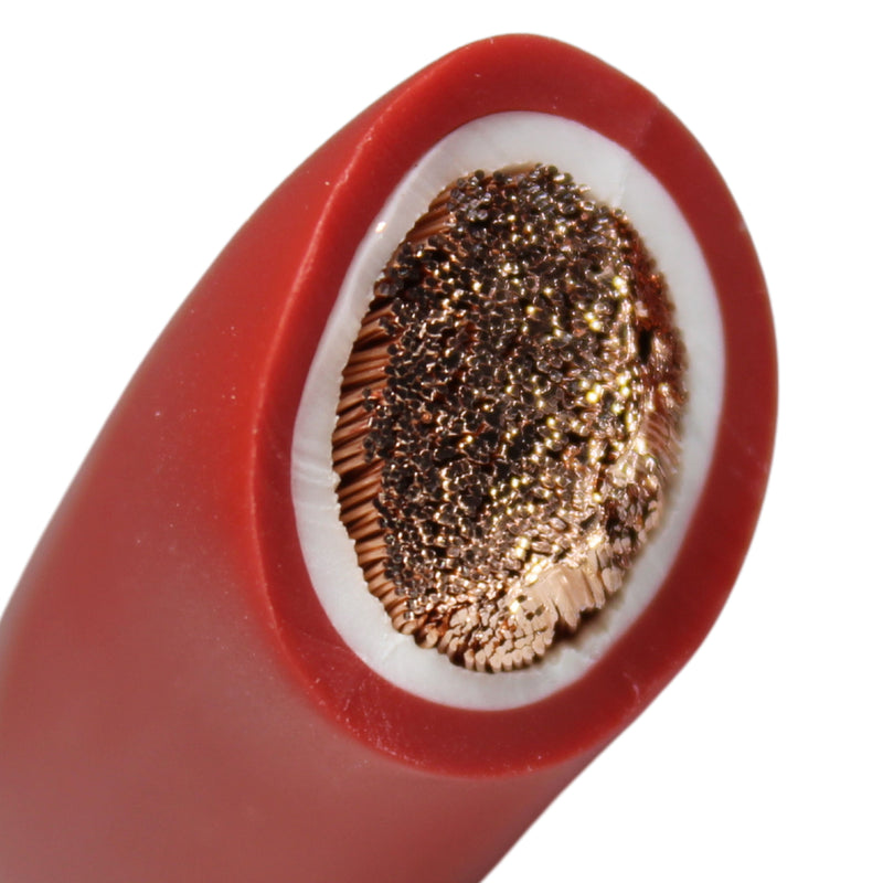 GP Car Audio 0 AWG 100% OFC Power/Ground Wire Red Lot Cut By The Foot