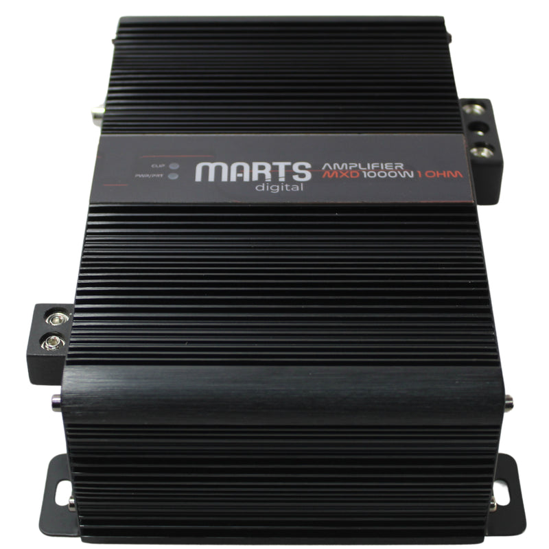 Marts Digital Mono Amplifier Full-Range Class D Bass Knob 1000 watts 2 ohm