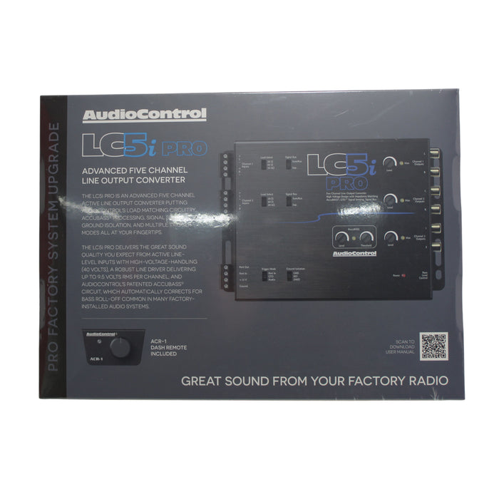 AudioControl 5 Channel Line Output Converter w/ AccuBass & ACR-1 Remote LC5i PRO