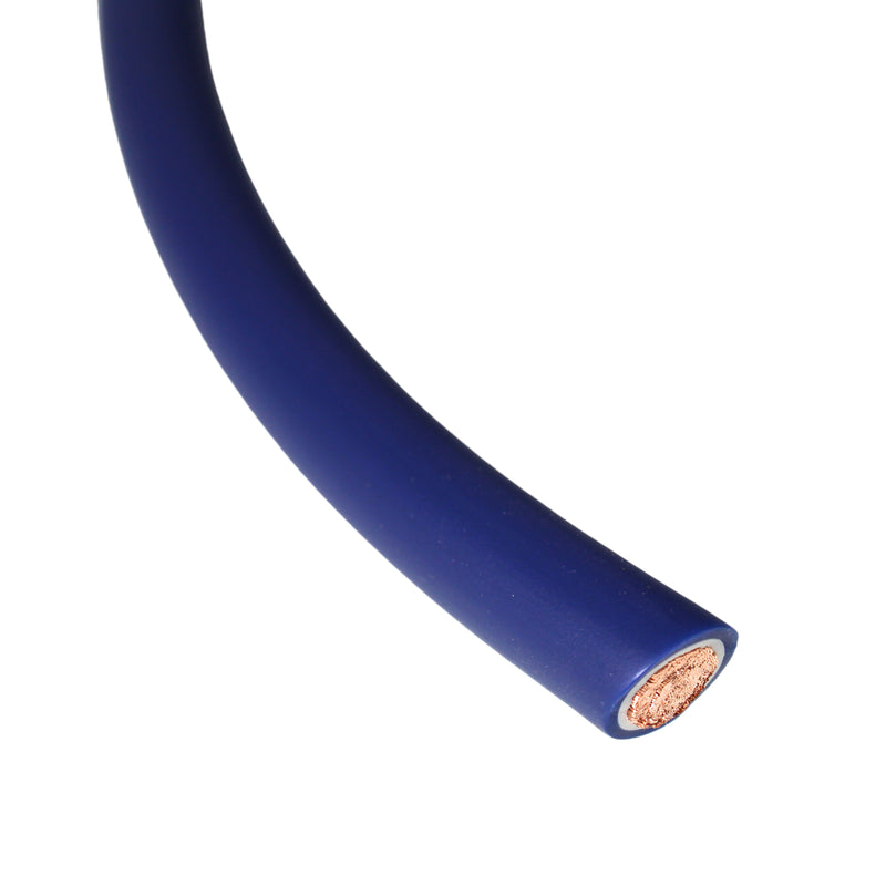 GP Car Audio 0 AWG 100% OFC Power/Ground Wire Blue Lot Cut By The Foot