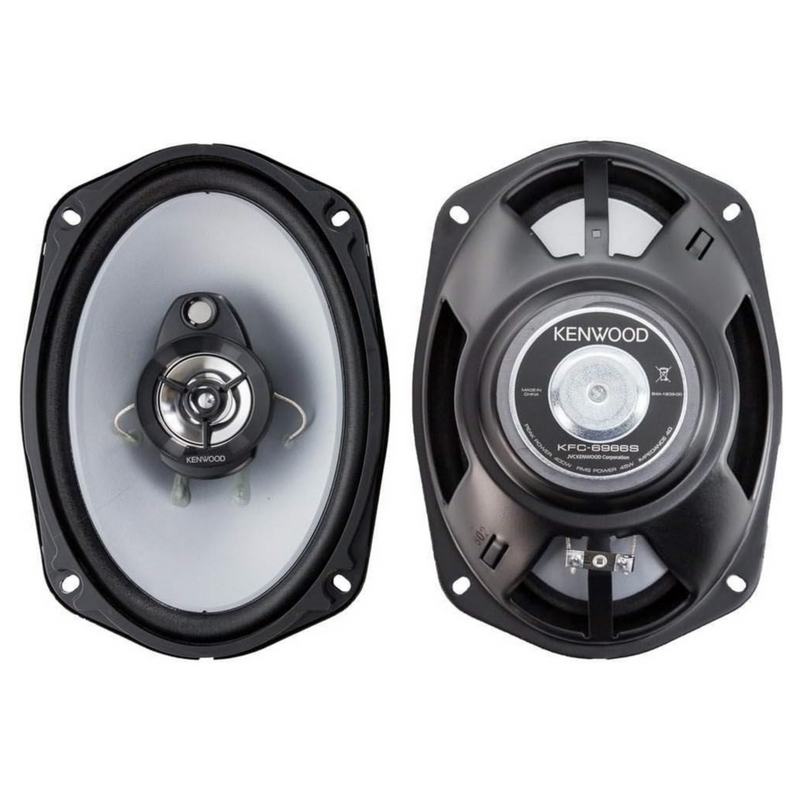 Pair of Kenwood 6 x 9 Inch 400-Watt 3-Way Flush Mount Coaxial Car Speaker