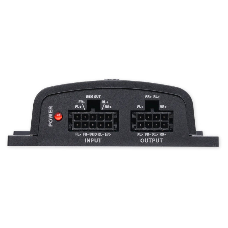 4 Channel Smart Signal Speaker Wire to Hi/Lo RCA Line-Out Converter