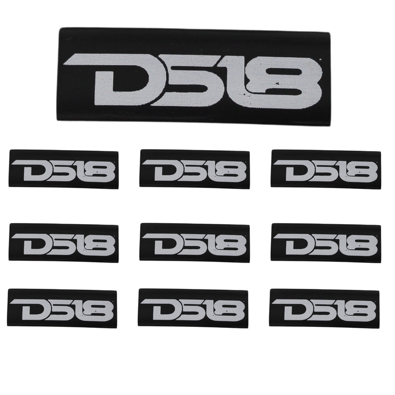 4 Gauge 3:1 Heat Shrink with DS18 Logo 10 Pack Black