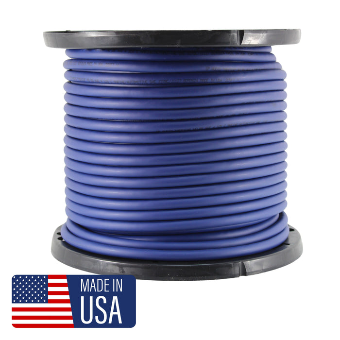 GP Car Audio True 4 AWG 100% OFC Pure Copper Power/Ground Wire Blue Lot