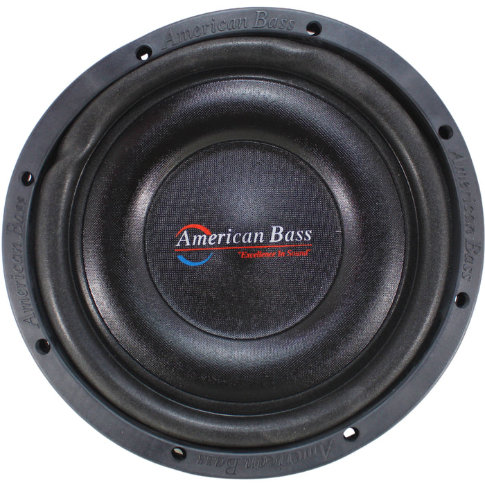 American Bass Slimline 10" 300W RMS 4-Ohm Shallow Mount Black Subwoofer OPEN BOX