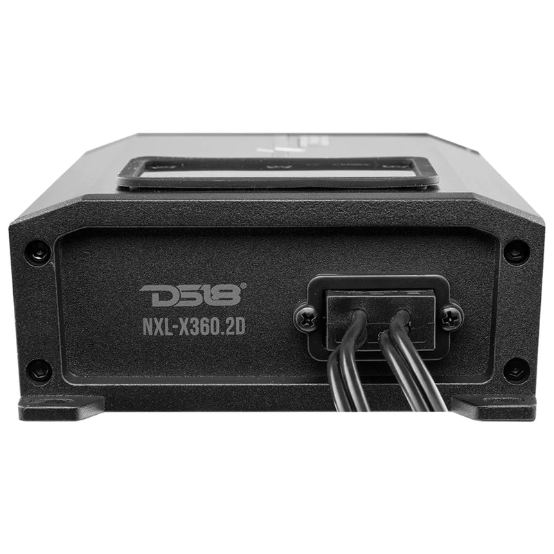 2-Channel 1000 Watt 4-Ohm Compact Marine Amplifier DS18 Hydro OPEN BOX