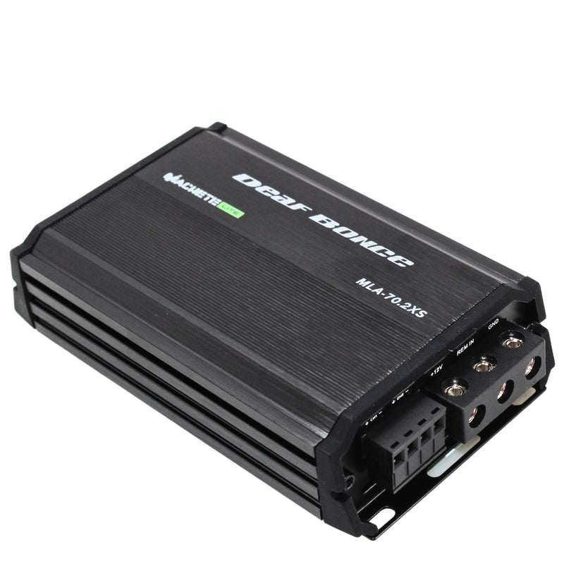 Deaf Bonce 70 Watts 4 ohm RMS 2-Channel Machete Class D Amplifier MLA-70.2 XS