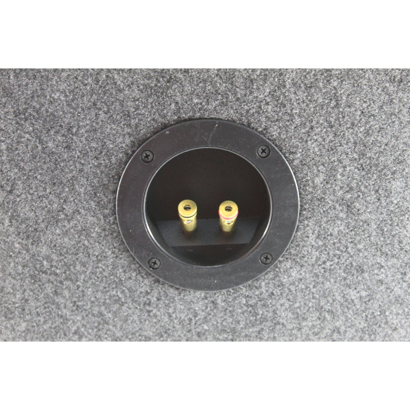 Single 12” Vented Carpeted Subwoofer Box Made with Heavy-Duty MDF Construction