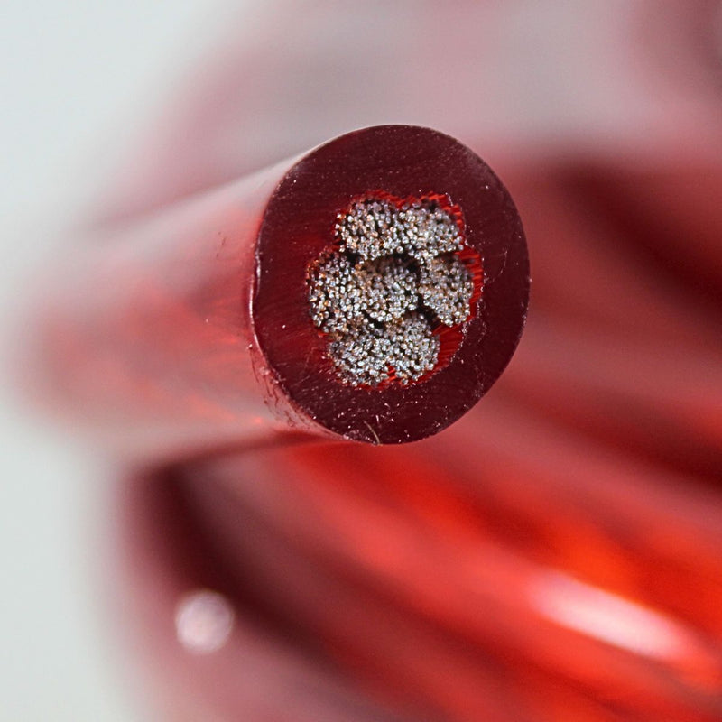 50Ft Pre Cut 4 Gauge Red/Black CCA Power/Ground Wire Coil for Car Audio Systems