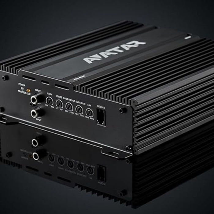 800W RMS Monoblock 1-Ohm Class D Car Audio Bass Amplifier w/ Bass Knob ABR-800.1