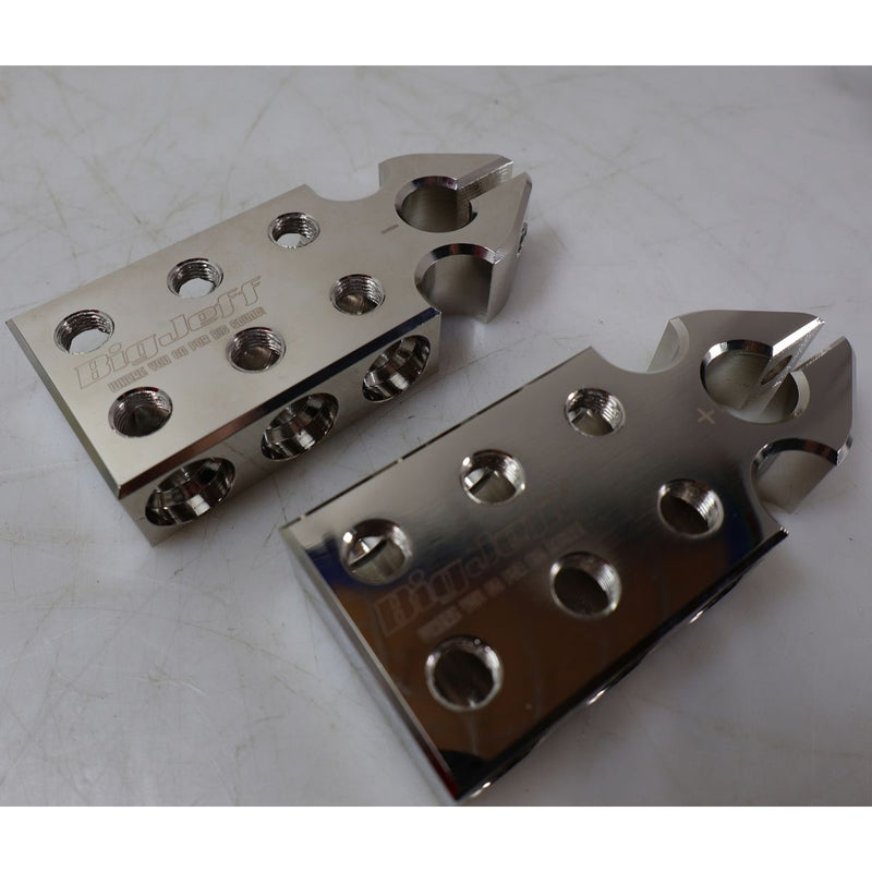 Big Jeff Audio 6 Spot 1/0 Gauge SAE Top Post Aluminum Battery Terminal OPEN BOX