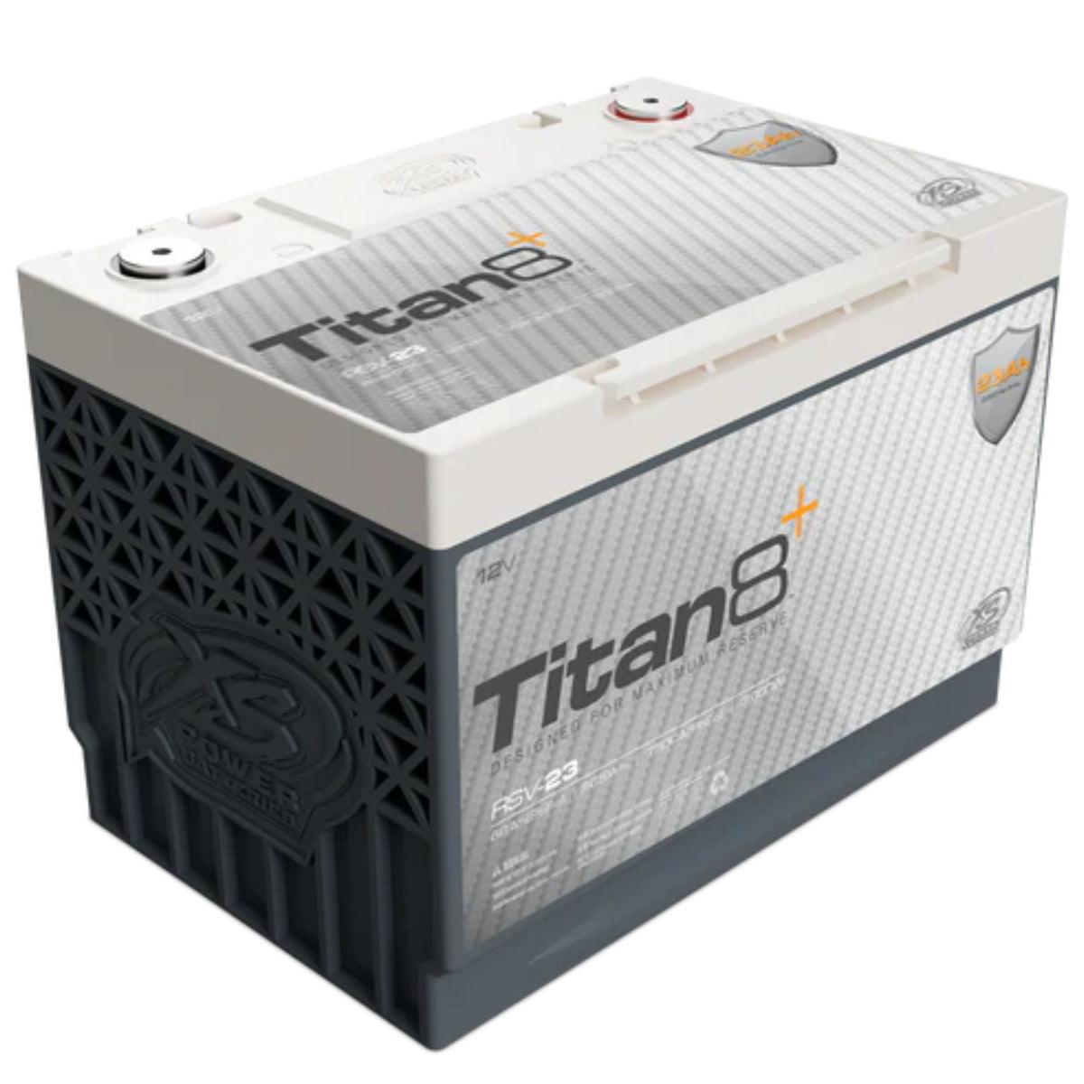 Kaiyo　ラットS 8 S M25 XS Power 23AH LTO 3000 Watt 12v Titan8 RSV23 Group 34 Battery