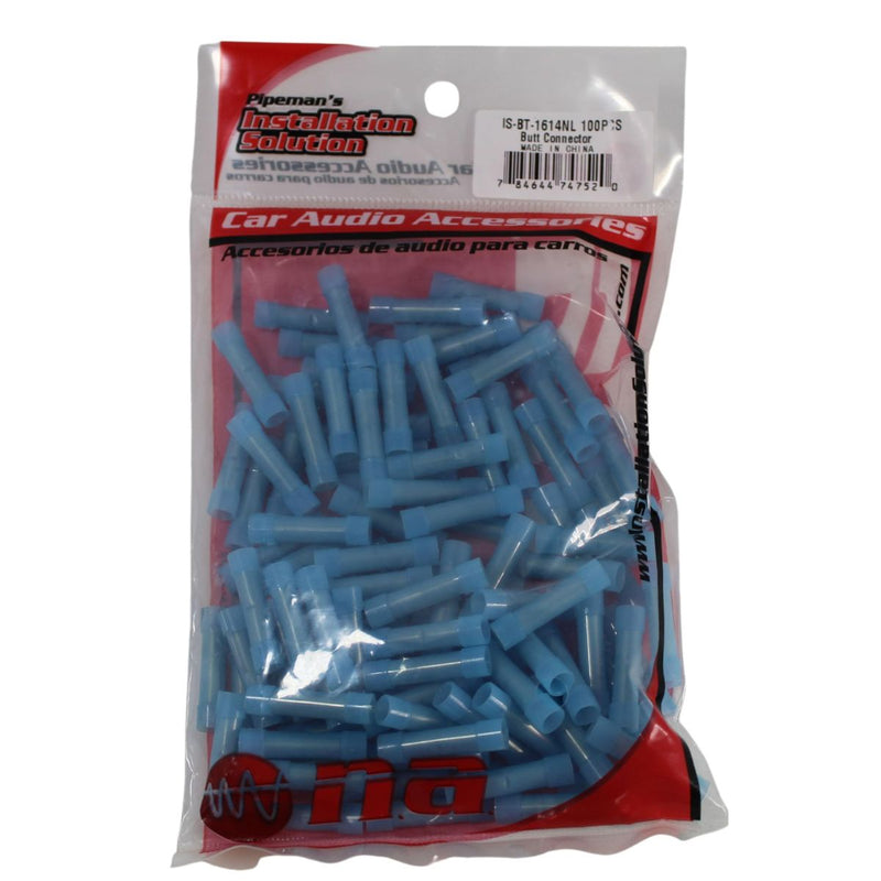 Audiopipe Blue Nylon 16 GA to 14 GA Connectors 100 Pack