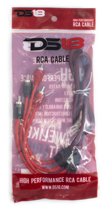 DS18 3FT RCA Cable High Quality Performance OFC Noise Rejection Cable R3