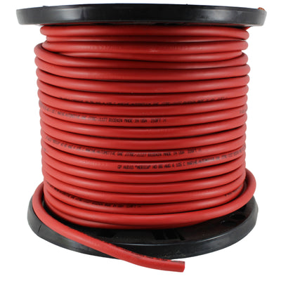 GP Car Audio 4 AWG 100% OFC Power/Ground Wire Red Lot Cut By The Foot