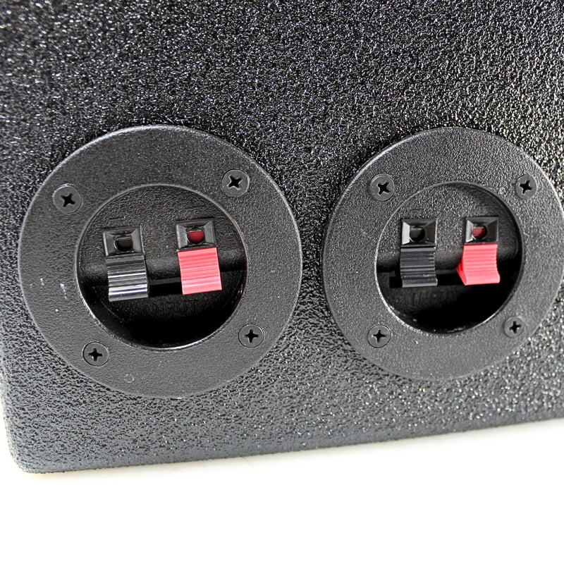 Dual 6.5" + Dual 3" Speaker and Tweeter Universal Speaker Box MDF Black Coated