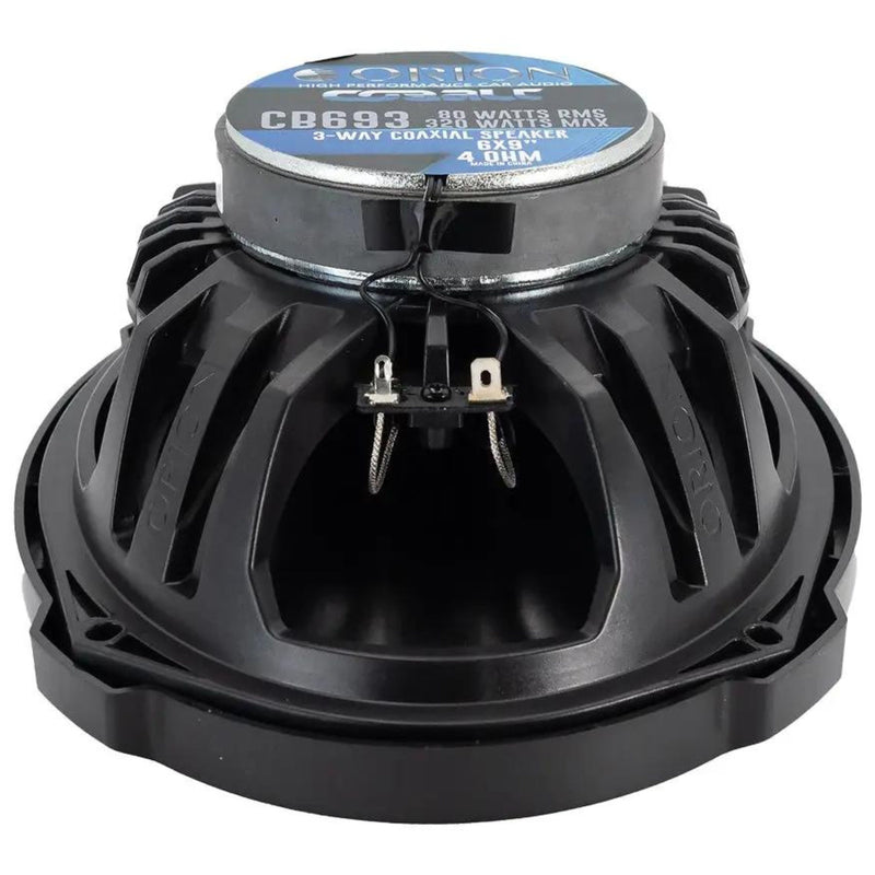 Pair of 6x9" 4-Ohm 80W RMS Coaxial Speakers & Single Din Bluetooth Car Radio