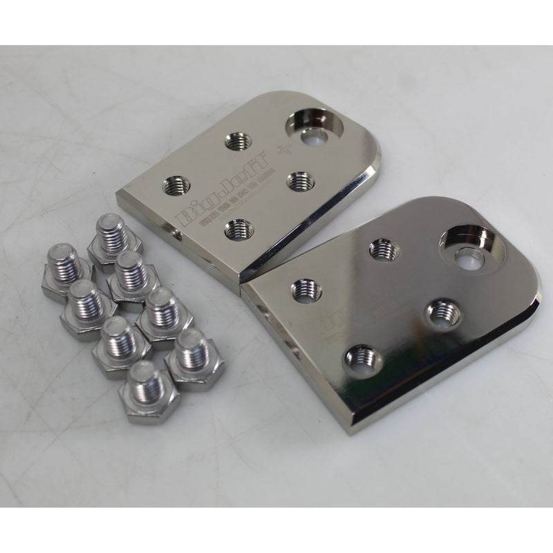 Big Jeff Audio Pair of 4 Spot Lug Style Aluminum Battery Terminals OPEN BOX