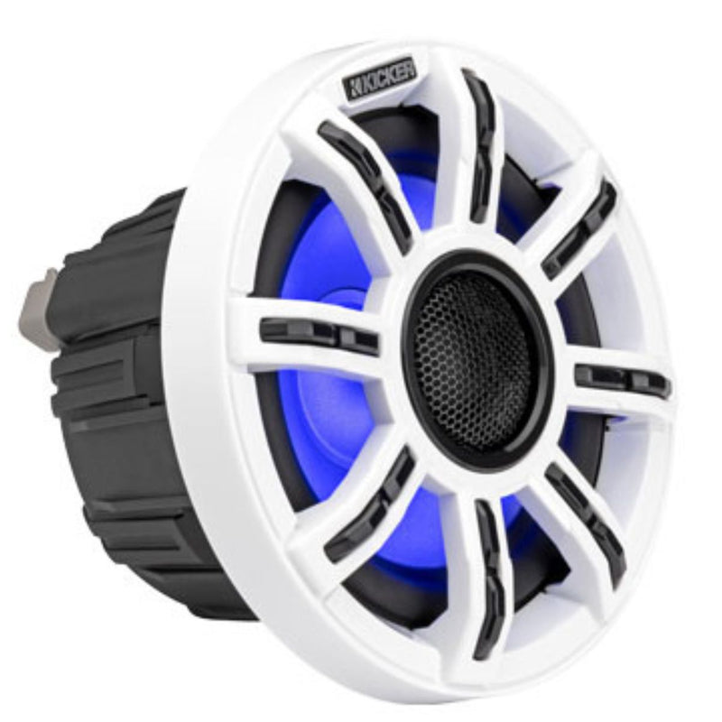 6.5" 200 Watt Peak 4 Ohm Marine LED Coaxial Speakers KICKER MSC65