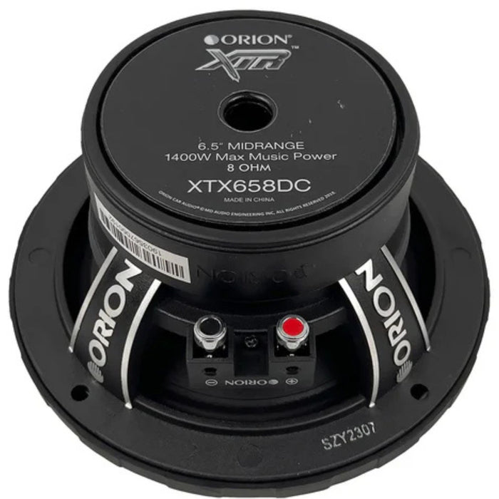 Pair of Orion 2-Ohm 350w RMS XTR Series 6.5" Midrange Speakers w/Dust Cap