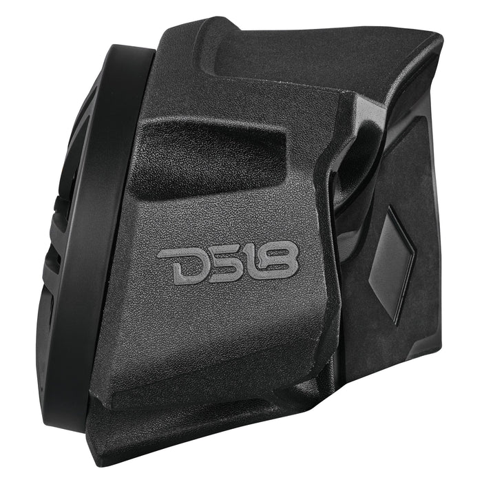 DS18 RZR Built-in Amp Front Kick Panel Pods w/6.5” 4-Ohm Bluetooth Speakers