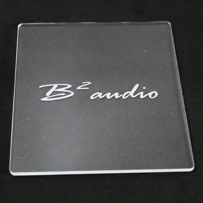 B2 Audio Logo Engraved Acrylic Lid for Single RIOT 2.5" 3D Boxes