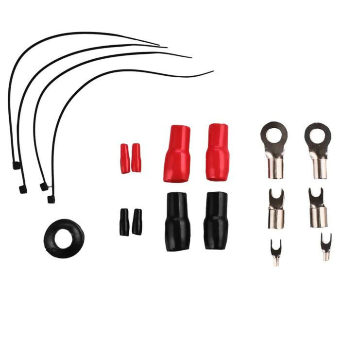 DS18 AKIT4 CCA 4-Gauge Amplifier Installation Kit -Red / DS-AKIT4-RD