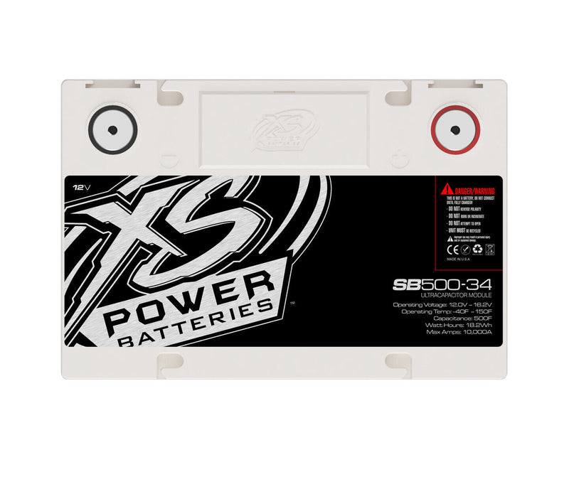 XS Power 12V BCI Group 34, Super Capacitor Bank, 4,000W SB500-34 OPEN BOX