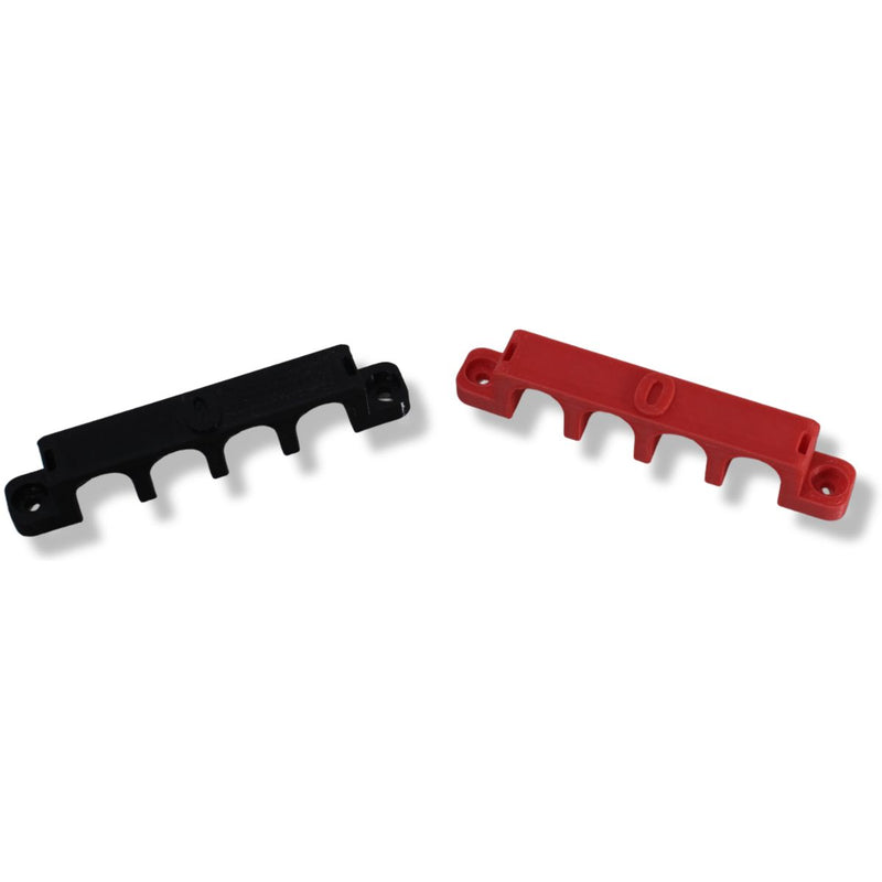 1/0 Gauge Cable Management Wire Comb Quad Slot Can Use w/ Cable Tie Red/Black