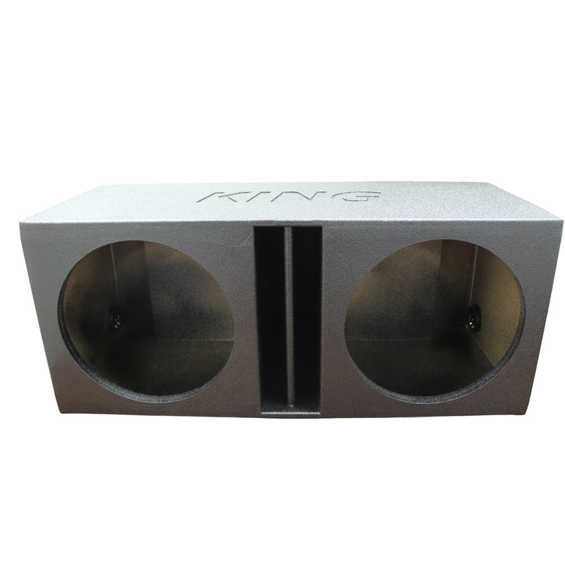 King Boxes 15" Dual Vented Divided Sprayed Universal Subwoofer Box AK-15DVL