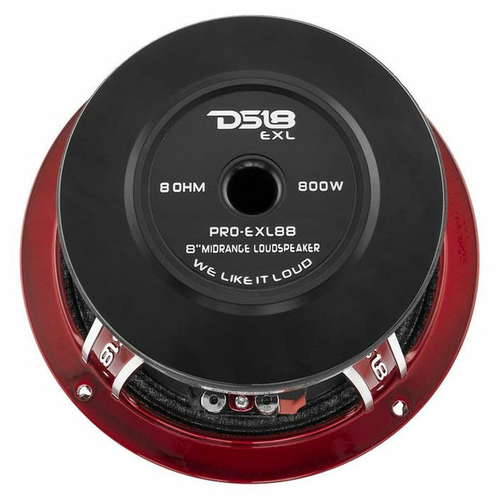DS18 Car Audio 8" Competition Midrange Loudspeaker 800 Watt 8 Ohm PRO-EXL88