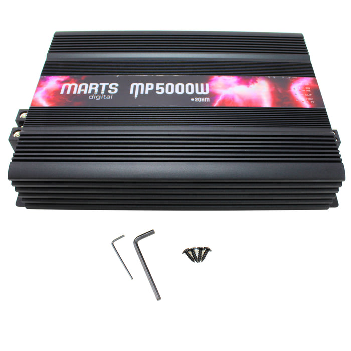 Marts Digital Premium Monoblock Amplifier 5,000 Watts 2 Ohm Class D MP-5000-2